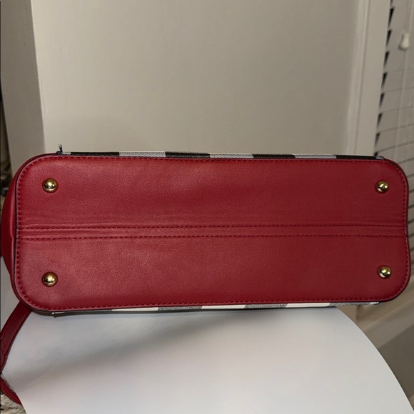 MKF Collection Mia K Bonita Checker Women's Tote & Wallet Set - Picture 5 of 9